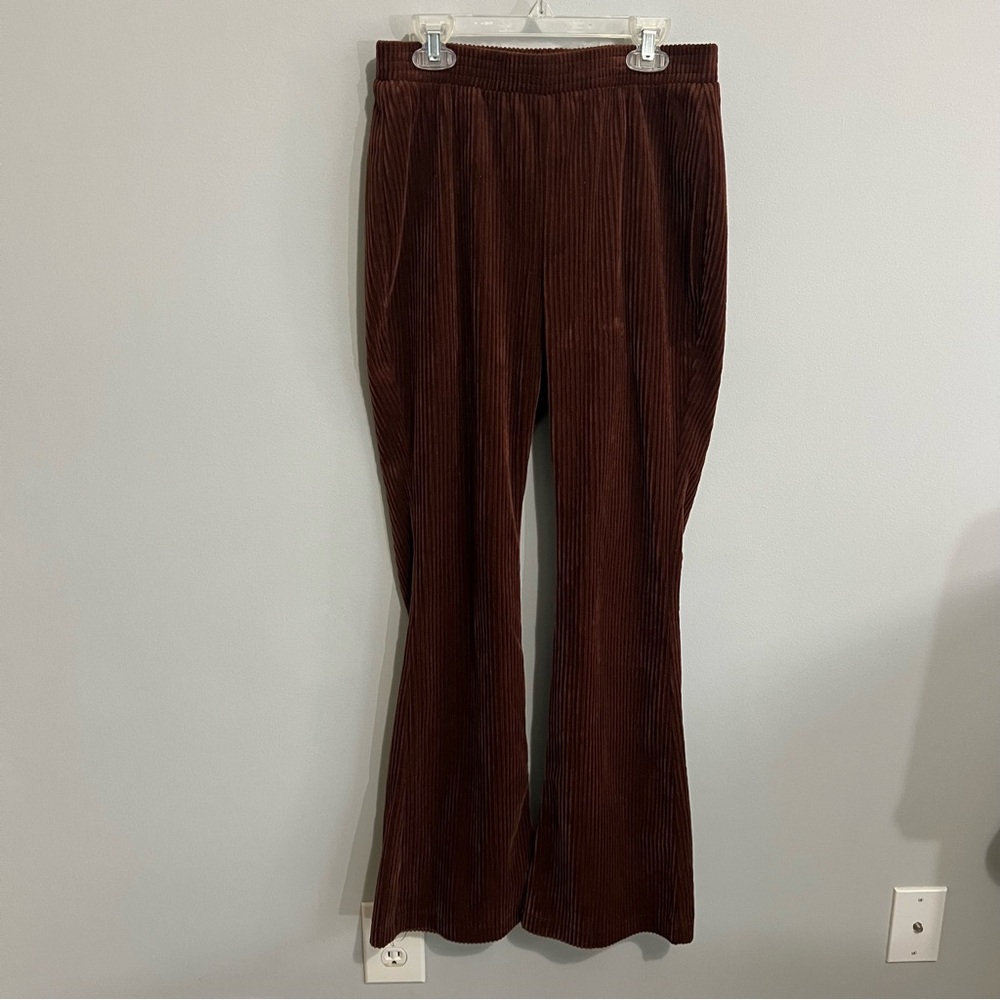 Bagatelle Collection S Brown Corduroy High Rise Bell Bottom Pants - Picture 9 of 15